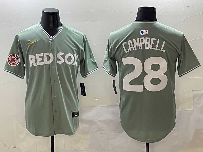 Men Boston Red Sox #28 Campbell Green Joint Name Nike 2025 MLB Jersey style 4255
